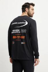Under Armour edzős hosszú ujjú Workwear Logo fekete, nyomott mintás, 1390167 - fekete L