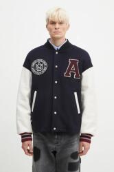 Ambush gyapjú dzseki Stadium Jacket sötétkék, átmeneti, oversize, BMEK002F24FAB0014628 - sötétkék M