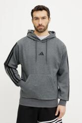 Adidas felső Essentials szürke, férfi, nyomott mintás, kapucnis, JW4308 - szürke XL