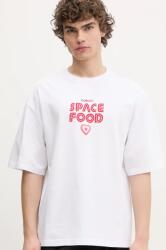 Fiorucci pamut póló Space Food Print Relaxed Fit T-Shirt fehér, férfi, nyomott mintás, U02SPTSH101CJ01WH03 - fehér M