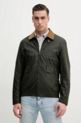 Barbour pamut kabát Newbury Wax Jacket zöld, átmeneti, MWX2449 - zöld L