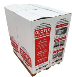 Geotex Pachet 24 x Folie membrana geotextil Geotex multifunctional, 100gr/mp, latime 1 m, lungime 50m/rola, suprafata 50mp/rola, suprafata totala 1200 mp