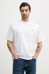 Calvin Klein Jeans pamut póló fehér, férfi, sima, LV040HM229 - fehér S