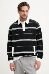 HUGO BOSS pamut hosszúujjú fekete, mintás, 50534676 - fekete XL