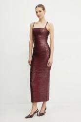 Herve Leger ruha Gemma bordó, maxi, testhezálló, HFL8503778 - burgundia L