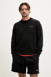 Tommy Hilfiger pamut melegítőfelső fekete, férfi, nyomott mintás, DM0DM20849 - fekete XL