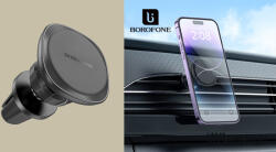 BOROFONE Autós tartó, mágneses, szellőzőrácsra rögzíthető, Borofone Cloud - Fekete (BH102-01)
