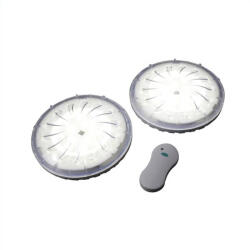  Elemes LED lámpa mágneses rögzítésű, távirányítóval, fehér 2db/doboz (URLED-PW25)