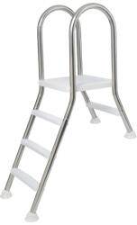  Kétágú rozsdamentes létra 1 + 4 fokos, 1, 2m magasságig (118003)