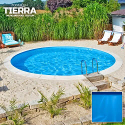  TIERRA BLUE POOL süllyesztett kör medence 3, 0 x 1, 5 m , kék fóliával (MPA 103)