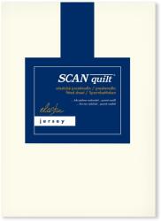 Scanquilt JERSEY ELASTIC LYCRA lepedő, krémszín, 200×220 cm (25855)