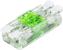 Tracon Csavar nélküli vezetékösszekötő, toldó, nyitható, átlátszó 0, 5-4(2, 5)mm2, 32A, 400VAC 2P (RVOGTT22)