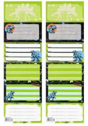 Starpak Dínós 6 db-os füzetcímke (559541) (559541) - gyerekjatekbolt