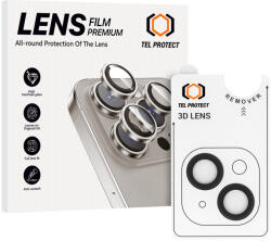 Tel Protect 3D kamera lencse üvegfólia iPhone 14/14 Plus fekete (2 darab lencse) üvegfólia