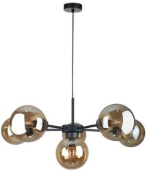 Keter Lighting Lustră pe cablu KALIOPE II 6xE14/50W/230V negru/bej fumuriu (KE0159)