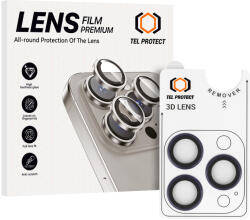 Tel Protect Tempered glass Tel Protect 3D objektív a kamerára iPhone 14 Pro/14 Pro Max lila (3 db objektív) üvegfólia