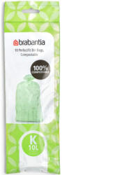 Brabantia PerfectFit Compostable szemeteszsák K méret - 10L, 10db/tek (364983)