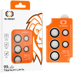 Tel Protect Edzett üveg Tel Protect Titanium Lens 99% AR a kamerához Samsung Galaxy S25 Ultra átlátszó (5 db lencse) üvegfólia