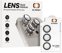 Tel Protect Edzett üveg Tel Protect 3D Lencse a kamerára Samsung Galaxy S25 Plus átlátszó (3 lencse) üvegfólia