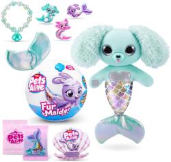 Pets Alive Furmaids by ZURU Sirena, Plus, Interactiv, Lumina si Sunet, Jucarie pentru Fetite (Catelus Verde) (9555D)