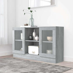 vidaXL szürke sonoma színű szerelt fa vitrinszekrény 120x30, 5x70 cm (BAL-815628)