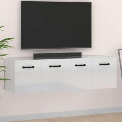 vidaXL 2 db magasfényű fehér szerelt fa faliszekrény 80x36, 5x35 cm (BAL-3115656)
