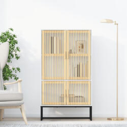 vidaXL fehér szerelt fa magasszekrény 70 x 35 x 125 cm (VD352139)