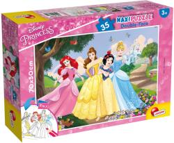 Lisciani Puzzle cu două fețe Lisciani pentru colorare 35 piese - Prințese (66704) Puzzle