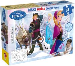 Lisciani Puzzle cu două fețe Lisciani pentru colorare 35 piese - Joc de gheață (46867)