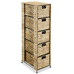 vidaXL vízijácint tárolóegység 5 kosárral 25, 5 x 37 x 100 cm (VD245492)