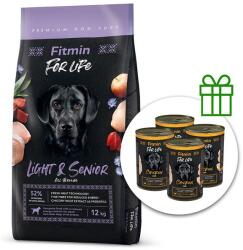 Fitmin Fitmin FOR LIFE Light & Senior 12 kg + 3 conserve GRATUIT
