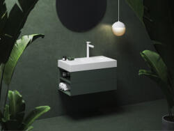 RAVAK SD Lite 80 fürdőszobai szekrény mosdó alá, balos/grey green X000001876 (X000001876)