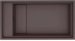 Elleci ELLECI- Mosogatótálca Dialogo 360 Workstation Keratek K87 Cocoa inox tartozékokkal (LKD36087) - groszmann