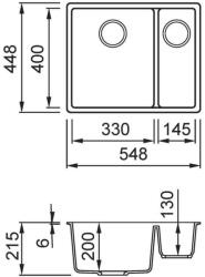 Elleci ELLECI- Mosogatótálca Zen-F 150 Keratek K83 Clay bronz tartozékokkal (LKZ15083F01BRZ) - groszmann