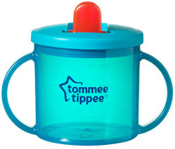 Tommee Tippee piros, kék első itatópohár 4 hónapos kortól (190 ml) - 1 db