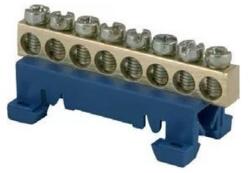 TEHNOPLAST Kalapsínes rögzítő adapter (P+F) + 8furatos bekötőkapocs - KÉK (THP-ADAPTER-K8-BL) (THP-ADAPTER-K8-BL)