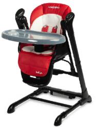 Caretero Indigo Etetőszék és Hinta 2in1: Black Red