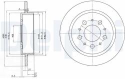 DELPHI Disc frana DELPHI BG2718 (BG2718) - fixbox
