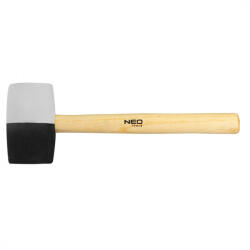 NEO TOOLS Gumikalapács 63mm 680g FEKETE FEHÉR (25-068) - storeplace