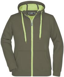 James & Nicholson (Daiber) Női kétszínű felső JN354 - Olív / limezöld | 2XL (1-JN354-100094)