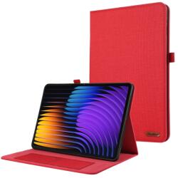  FABRIC husă flip pentru Xiaomi Pad 7 / Pad 7 Pro / Pad 8 / Pad 8 Pro roșie