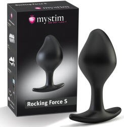 Mystim Rocking Force S - elektro anál plug - kicsi (fekete) - szexshop