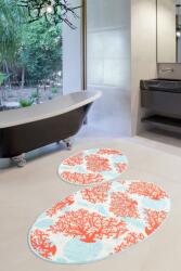  Set 2 covorase baie ovale, Chilai Home, Moss DJT Covor baie