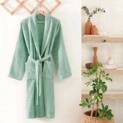 TAC ® Halat de baie cu guler sal din bumbac, marime L/XL, Tac Verde Menta