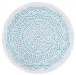  Prosop plaja rotund bumbac 100% cu franjuri, Fouta Ocean Prosop