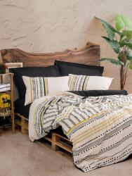 Cottonbox Lenjerie pat dublu bumbac 100% ranforce, Cotton Box, Elvira Black Lenjerie de pat