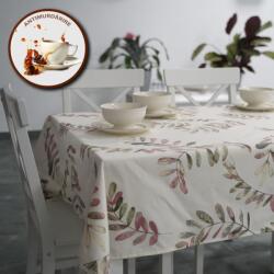 Pucioasa Fata de masa teflonata din bumbac, rotunda, diametru 160cm, frunze pastelate