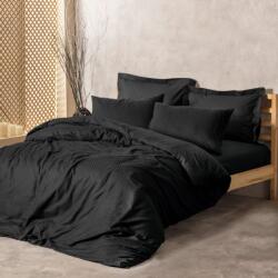 Cottonbox Lenjerie pat dublu bumbac 100% ranforce, Cotton Box, Plaid Black Lenjerie de pat