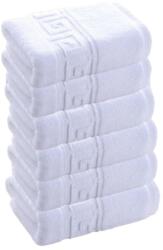 Pakistan Set 6 prosoape albe 30x50 cm, bumbac Pakistan, 550 g/mp Prosop