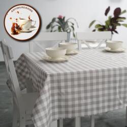 Pucioasa Fata de masa teflonata din bumbac, rotunda, diametru 160cm, patratele alb-gri Fata de masa